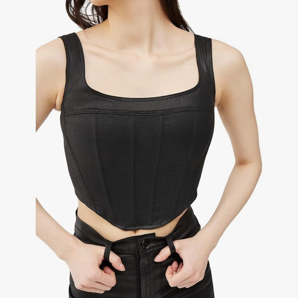 DL1961 Black Coated Top